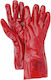 Galaxy Petrol Safety Gloves Red PVC
