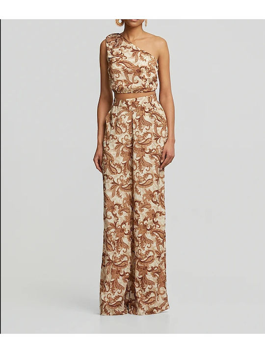 Women's Fabric Trousers Brown