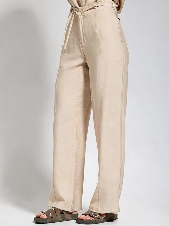 Tresor Women's High Rise Pantaloons in Slim Fit...