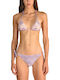 Leah Rachel Bikini Τριγωνάκι Λευκο- Μωβ- Ροζ