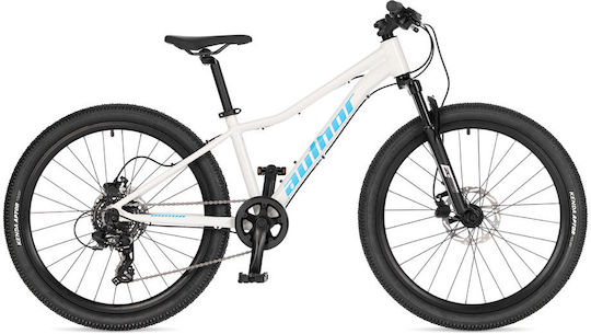 Author Mountain Bike 24" 2026 Alb cu Viteze și Frâne Hidraulice pe Disc