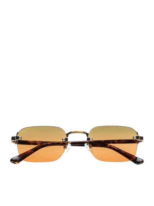 JohNocera Unisex Sunglasses With Multicolour Metallic Frame And Orange Lens JN-Frank-c02