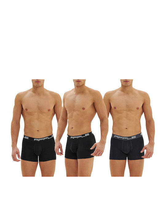 Apple Boxer Men's Boxers Black 3Pack