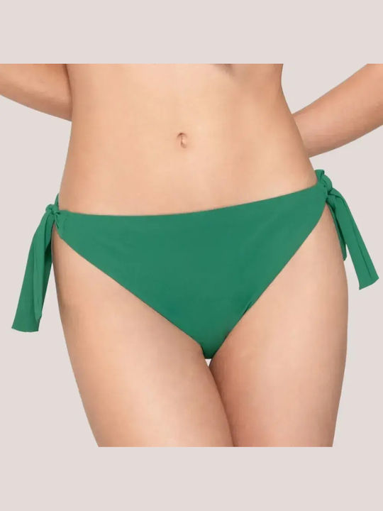 Luna Sense Side Bikini Slip cu Șnur Verde Smarald