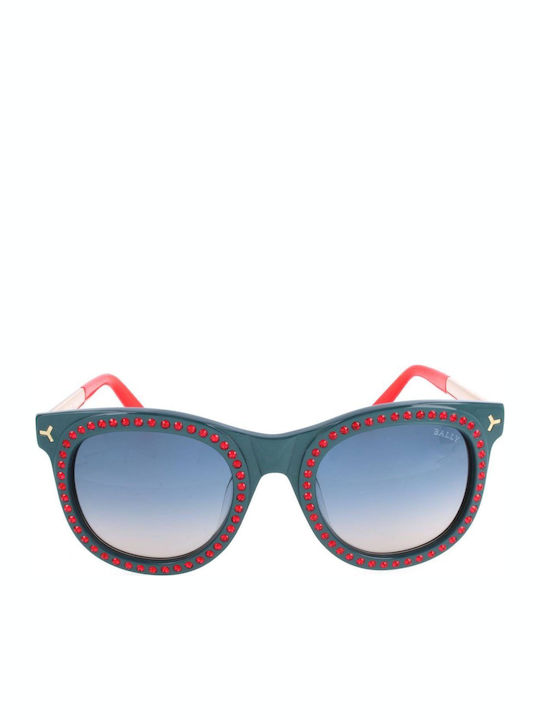Bally Women's Sunglasses with Red Frame and Gray Lens Bally Women's Sunglasses with Red Frame and Gray Lens