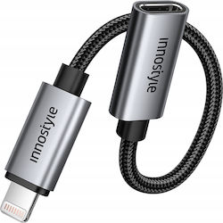 Innostyle A150GY Lightning / USB-C male σε Lightning / USB-C female Innostyle A150GY Lightning / USB-C male σε Lightning / USB-C female