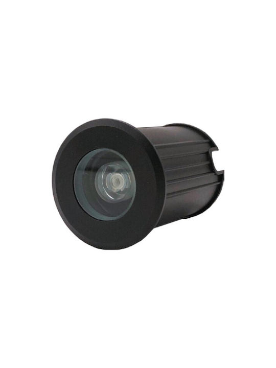 Eurolamp Φωτιστικό Δαπέδου LED Εξωτερικού Χώρου 3W με Θερμό Λευκό Φως