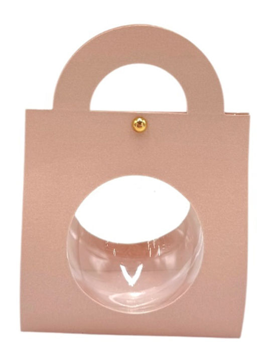 Paper Pink Iridescent Bag Plexiglass Ball 12 Pieces 8.5x4.5x12cm Χσ1ρ Rin-xs1p