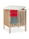 Relaxdays Laundry Basket Wooden 51x41x41cm Brown