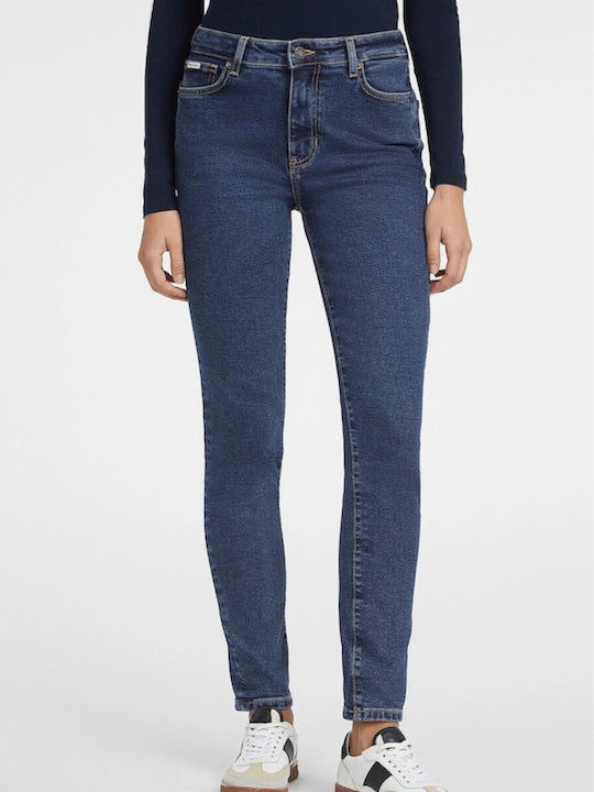 Guess Ψηλόμεσο Γυναικείο Jean Παντελόνι Γκρι