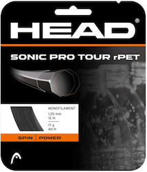 Head Sonic Pro Tour Tennis Racket String Black Diameter 1.25mm