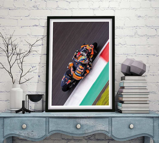Poster Motogp Brad Binder Gp003 40cm X 50cm Premium Μαύρο Ξύλινο Κάδρο
