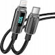 Innostyle USB-C to Lightning Cable 30W Μαύρο 1m DP-CL301BLK