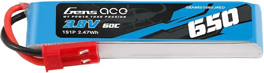 Gens Ace Μπαταρία Li-Po 3.8V 650mAh 60C 1S για Τηλεκατευθυνόμενο