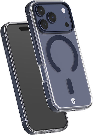 Force Case Husa Iphone 17 Pro Magsafe Cadru Metalic Antisoc 2m Premium Albastru