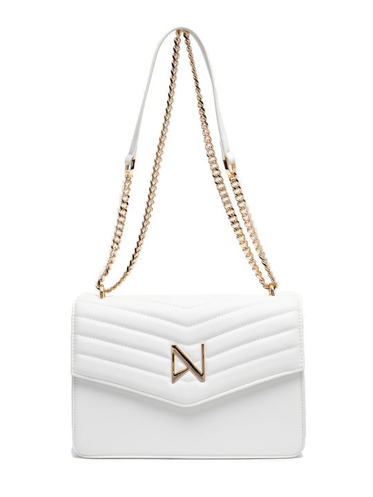 Nolah Mia Women's Shoulder Pouch White