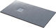 Sanitec Flat Stone Artificial Stone Shower 140x80cm Grey