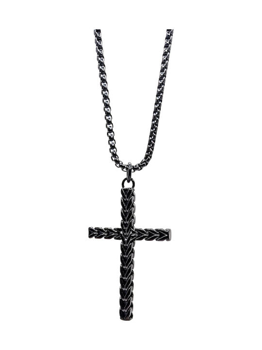 Visetti Crucifix Din Oțel cu Lanț