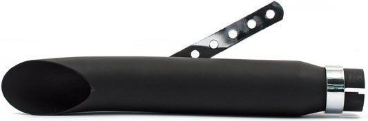 MCS Motorrad Auspuffanlagen Endrohr Turn Out 1 3/4" Harley Davidson Andere Motorräder Schwarzes Universelles Auspuff 16" Langes Schwarz