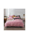 SteweHome Set Kids Duvet Cover Single with Cotton Pillowcase Gold 125x220cm