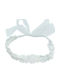 Brims and Trims Baby Headband In White Colour