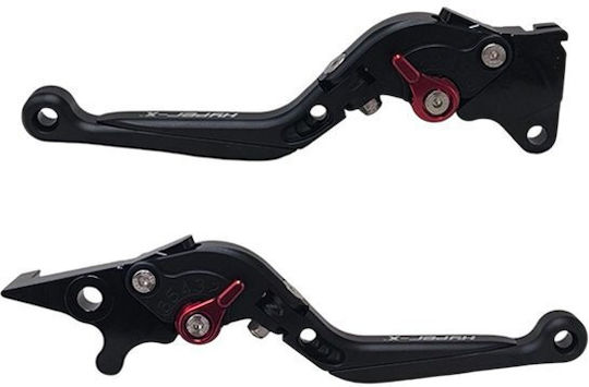 Manete Set Pcx 125/150 Racing Neagră Scurte Reglabile Hyper-x