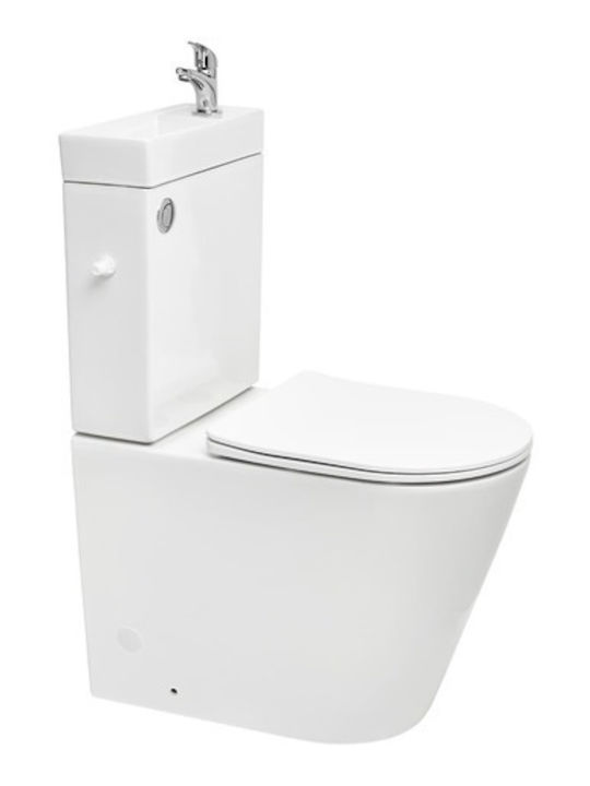 Swiss Aqua Technologies Brevis Toaletă de Podea cu Sistem de Descărcare 4251830956524 Swiss Aqua Technologies Brevis Toaletă de Podea cu Sistem de Descărcare 4251830956524