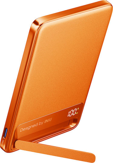 Iniu MagSafe Power Bank 10000mAh 25W με Θύρα USB-C Πορτοκαλί