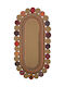 SteweHome Rectangular Summer Wicker Coral Rug 100x150cm