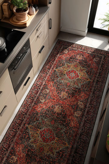 SteweHome SteweHome Wohnzimmer Teppich Rechteckig Burgundisch 95x300cm