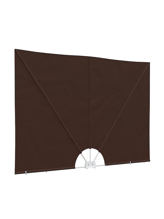 vidaXL Sideway Brown Terrace Tent 2.4x1.6m