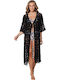 Pastunette Women's Maxi Beach Dress Black