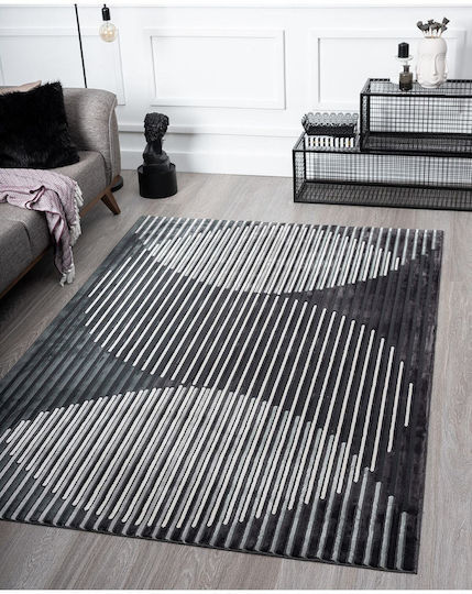 SteweHome Χαλί 100x200cm Μαύρο SteweHome Χαλί 100x200cm Μαύρο