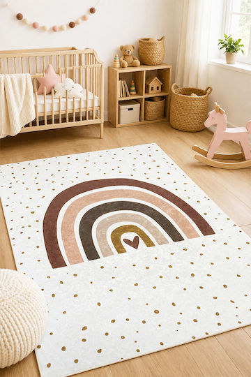 SteweHome Παιδικό Χαλί Μαύρο 100x200cm Πάχους 60mm