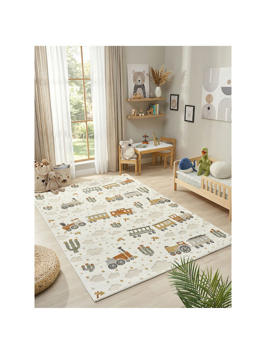 SteweHome Детски Килим Жълт 140x200см Дебелина 60мм