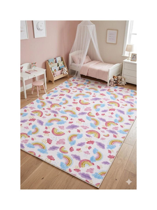 SteweHome Kinderteppich Beiges 80x200cm Dicke 60mm