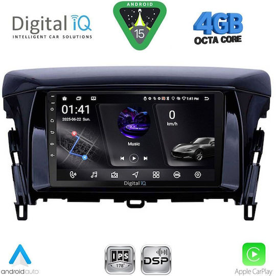 Digital IQ Car Audio System for Mitsubishi Eclipse Cross 2018 Bluetooth USB WiFi GPS Apple CarPlay Android Auto with 9" Touch Screen