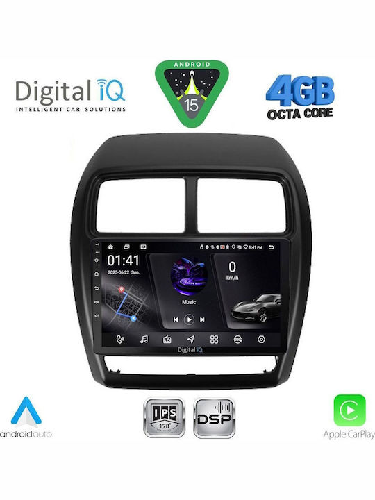 Digital IQ Car Audio System for Mitsubishi Asx 2020-2023 Bluetooth USB WiFi GPS Apple CarPlay Android Auto with 9" Touch Screen