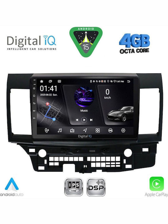 Digital IQ Car Audio System for Mitsubishi Lancer 2008-2017 (Bluetooth/USB/WiFi/GPS/Apple CarPlay/Android Auto) with 10" Touch Screen