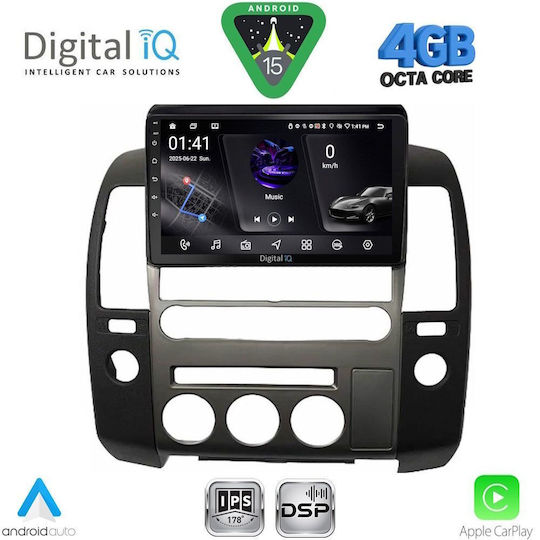 Digital IQ Car Audio System for Nissan Navara 2006-2011 with Clima (Bluetooth/USB/WiFi/GPS/Apple CarPlay/Android Auto) with 9" Touch Screen