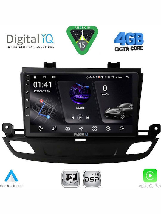 Digital IQ Car Audio System for Opel Insignia 2018 Bluetooth USB WiFi GPS Apple CarPlay Android Auto with 9" Touch Screen