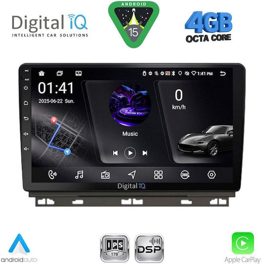 Digital IQ Car Audio System for Renault Clio / Captur 2019 (Bluetooth/USB/WiFi/GPS/Apple CarPlay/Android Auto) with 9" Touch Screen