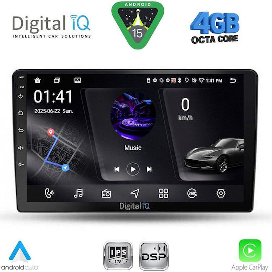 Digital IQ Car Audio System for Ssangyong Rexton 2002-2006 Bluetooth USB WiFi GPS Apple CarPlay Android Auto with 9" Touch Screen