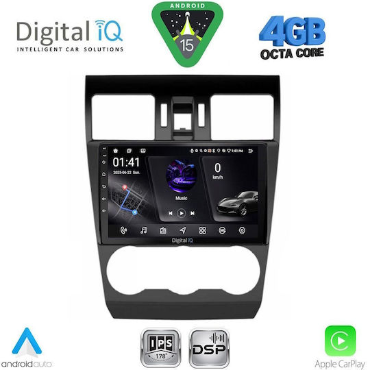 Digital IQ Ηχοσύστημα Αυτοκινήτου για Subaru Forester / Impreza 2013-2019 (Bluetooth/USB/WiFi/GPS/Apple-Carplay/Android-Auto) με Οθόνη Αφής 9"