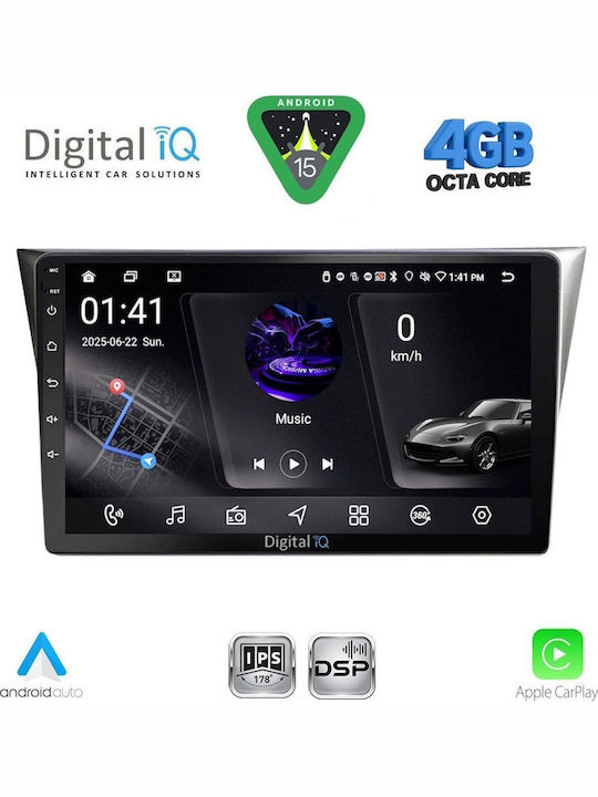 Digital IQ Car Audio System for Subaru Impreza 2002-2008 Bluetooth USB WiFi GPS Apple CarPlay Android Auto with 9" Touch Screen