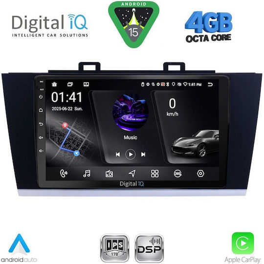 Digital IQ Car Audio System for Subaru Legacy / Outback 2014-2019 (Bluetooth/USB/WiFi/GPS/Apple CarPlay/Android Auto) with 9" Touch Screen