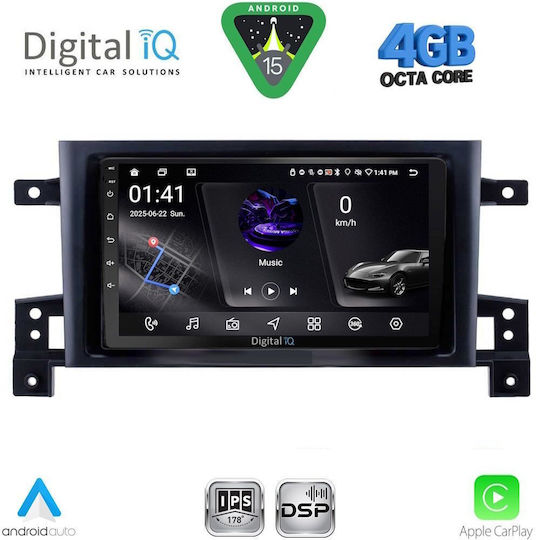 Digital IQ Ηχοσύστημα Αυτοκινήτου για Suzuki Grand Vitara 2005-2015 (Bluetooth/USB/WiFi/GPS/Apple-Carplay/Android-Auto) με Οθόνη Αφής 9"