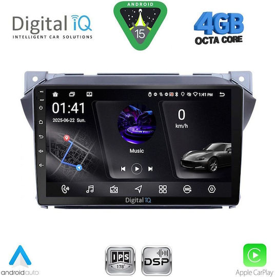 Digital IQ Ηχοσύστημα Αυτοκινήτου για Suzuki Alto Nissan Pixo 2009-2014 (Bluetooth/USB/WiFi/GPS/Apple-Carplay/Android-Auto) με Οθόνη Αφής 9"