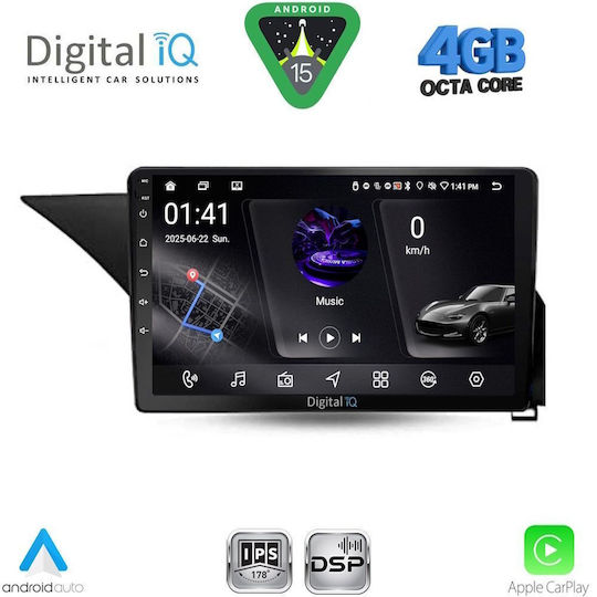 Digital IQ Car Audio System for Mercedes-Benz E Class 2012-2014 (Bluetooth/USB/AUX/WiFi/GPS/Apple CarPlay/Android Auto) with 10" Touch Screen