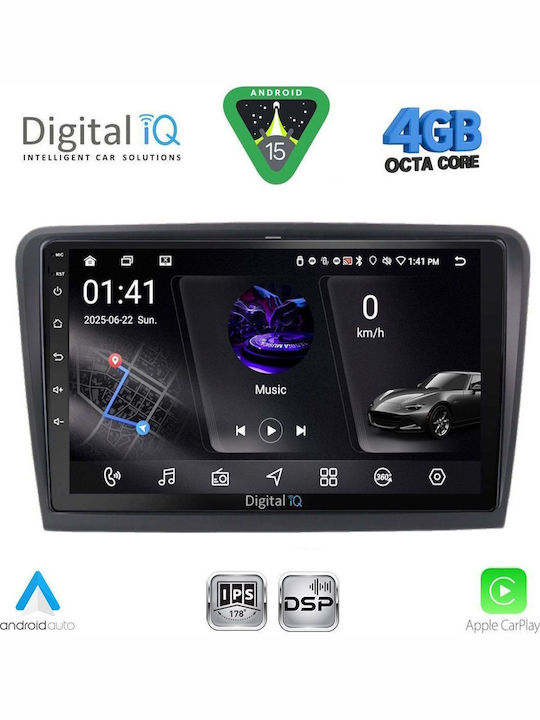 Digital IQ Car Audio System for Skoda Superb 2008-2015 with Clima Bluetooth USB WiFi GPS Apple CarPlay Android Auto with 10" Touch Screen